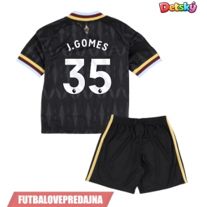 Lacne Dětský Futbalové dres Aston Villa Joao Gomes #35 2026-27 Krátky Rukáv - Preč (+ trenírky)